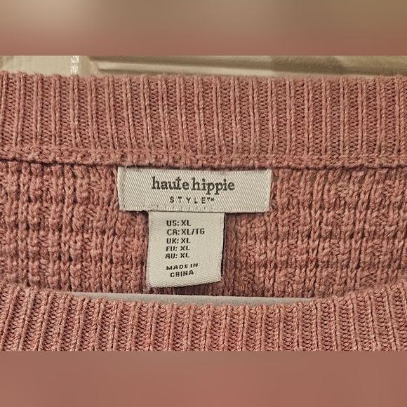 Haute Hippie Dusty Rose Knit Sweater - Picture 2 of 4